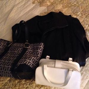 "TRADE" leather coat