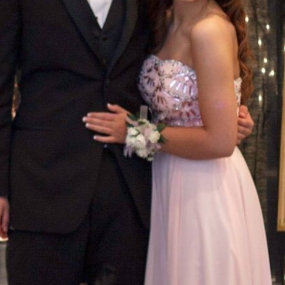 REDUCED Sherri Hill Pink Blush Prom Formal Dress