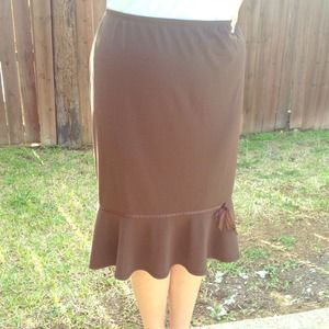 Brown dress skirt