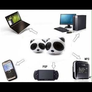 Mini Panda Portable Stereo Speaker