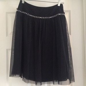 Black tulle skirt