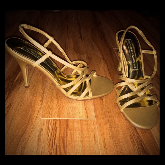 Gold Chinese Laundry pumps