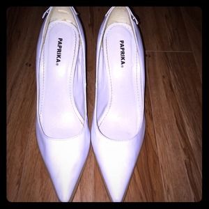 White pumps