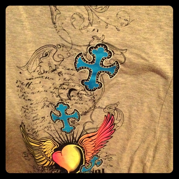 A cross & heart dress shirt!