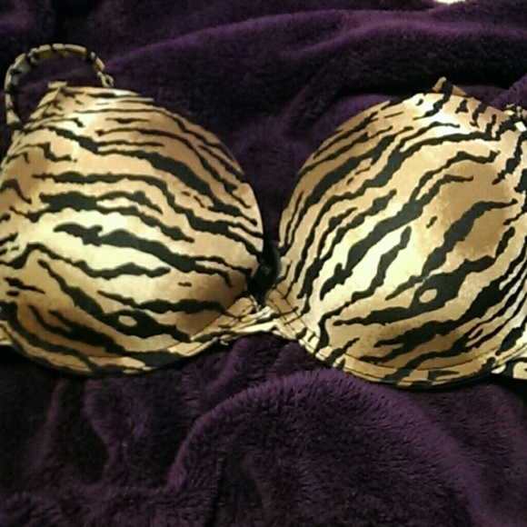 Tiger striped bra!