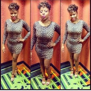Leopard print dress