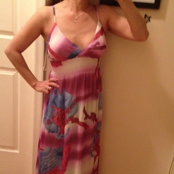 SHES COOL printed maxi dress