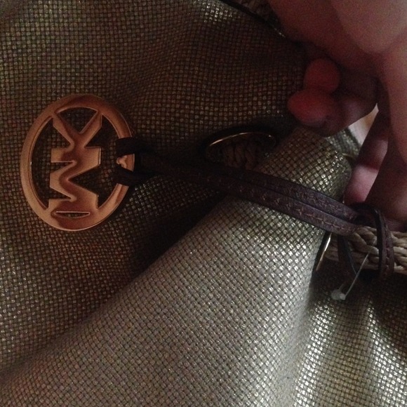 Gold UNUSED large Michael Kors tote!! - Picture 3 of 3