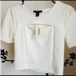 Cute White Crop Top!