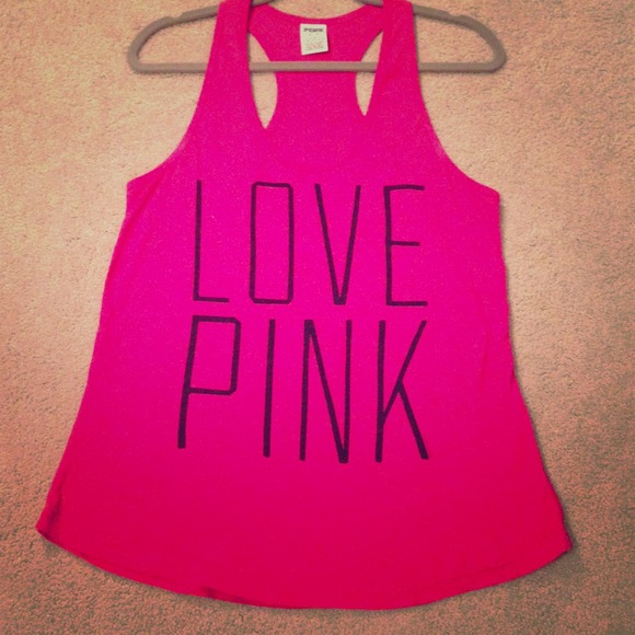 🚫Sold🚫 Love Pink Tank Top