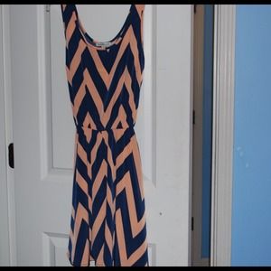 Tan chevron dress