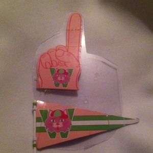 mattel barbie Other - School spirit banner flag & hand prop for 12" doll mattel barbie Other - School spirit banner flag & hand prop for 12" doll