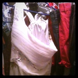 Peacock Prom Dress(: