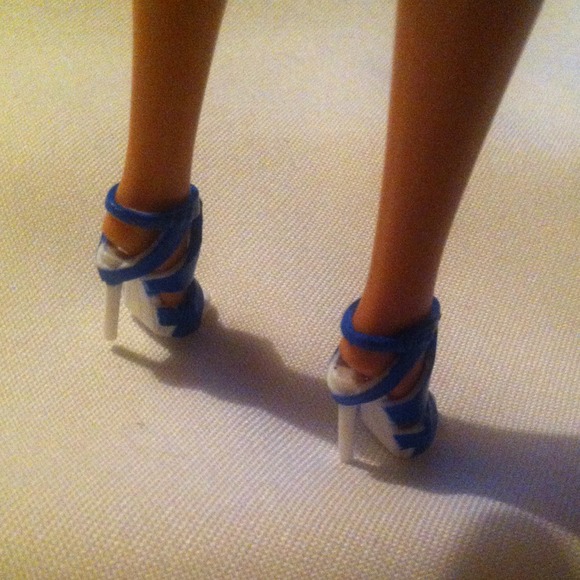 mattel barbie Other - Barbie Blue Strap High Heel Shoes for 12" dolls mattel barbie Other - Barbie Blue Strap High Heel Shoes for 12" dolls