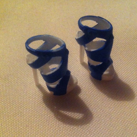 mattel barbie Other - Barbie Blue Strap High Heel Shoes for 12" dolls mattel barbie Other - Barbie Blue Strap High Heel Shoes for 12" dolls