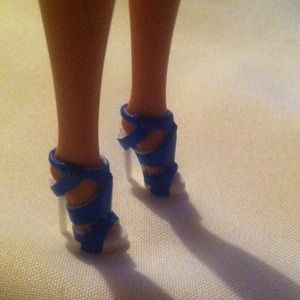 mattel barbie Other - Barbie Blue Strap High Heel Shoes for 12" dolls mattel barbie Other - Barbie Blue Strap High Heel Shoes for 12" dolls