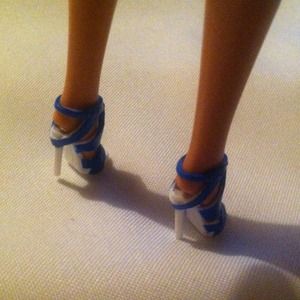 mattel barbie Other - Barbie Blue Strap High Heel Shoes for 12" dolls mattel barbie Other - Barbie Blue Strap High Heel Shoes for 12" dolls