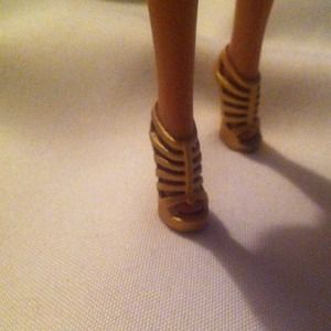 Mattel Barbie Other - Barbie Gold Strap High Heel Shoes for 12" dolls Mattel Barbie Other - Barbie Gold Strap High Heel Shoes for 12" dolls
