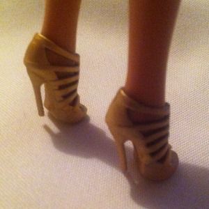 Mattel Barbie Other - Barbie Gold Strap High Heel Shoes for 12" dolls Mattel Barbie Other - Barbie Gold Strap High Heel Shoes for 12" dolls