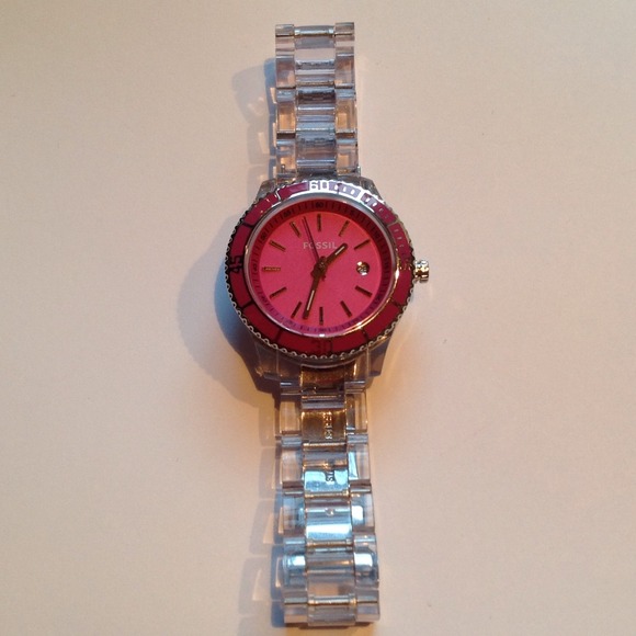 🚫SOLD via M🚫Pink Fossil Watch  💟⌚️ - Picture 2 of 3