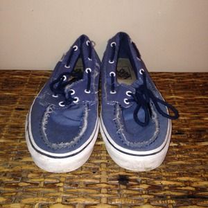 Men's blue rustic vans