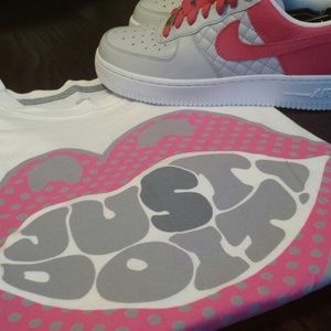 Nike logo "Just do it" Pink/Grey t-shirt