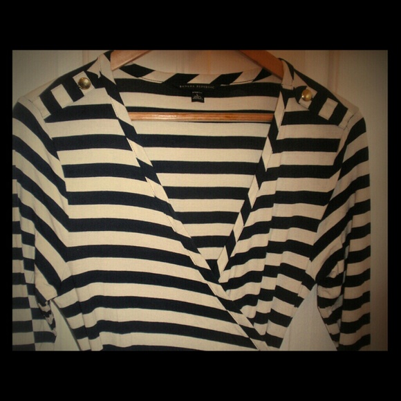 Nautical inspired Banana Republic wrap dress