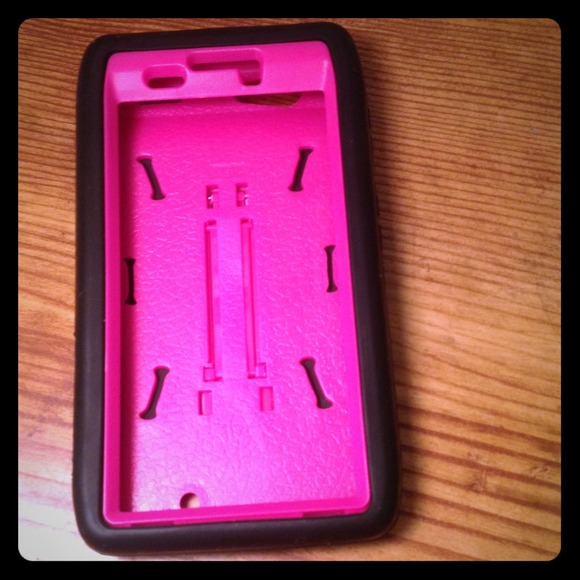 Pink and black droid razr case - Picture 1 of 4