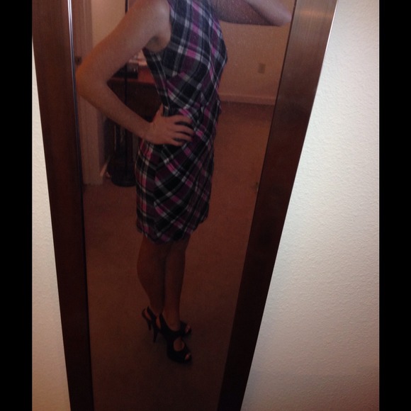 Plaid business casual dress