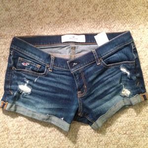 Hollister denim short shorts