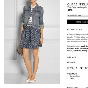 Current/Elliot Skirts - REDUCED Current Elliot Paisley Skirt Current/Elliot Skirts - REDUCED Current Elliot Paisley Skirt