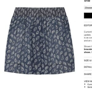 Current/Elliot Skirts - REDUCED Current Elliot Paisley Skirt Current/Elliot Skirts - REDUCED Current Elliot Paisley Skirt