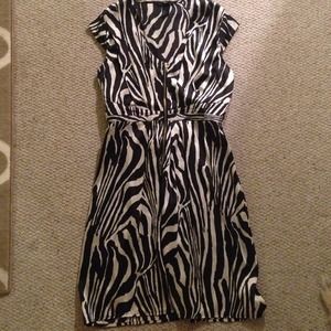 Zebra print dress