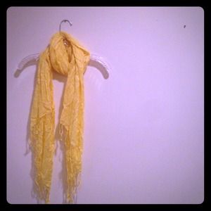 Perfect for spring yellow scarf