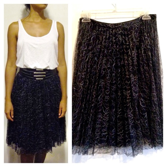 CK Collection Crystal Lace A-line Skirt - Picture 1 of 4