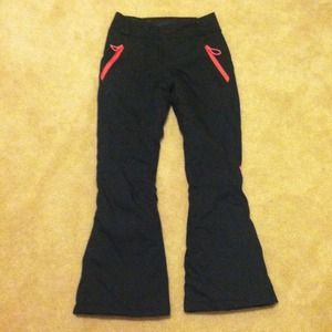 Spyder Black with Pink Trim Ski Pants