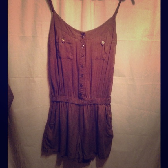 Army Green Romper