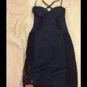 Rubber Ducky Dresses - SALE Satin & Lace: Criss-Cross Strap Dress Rubber Ducky Dresses - SALE Satin & Lace: Criss-Cross Strap Dress