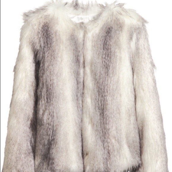 H&m faux fur jacket