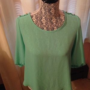 Mint green blouse