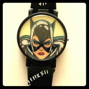 Vintage 90s cat woman watch!!!