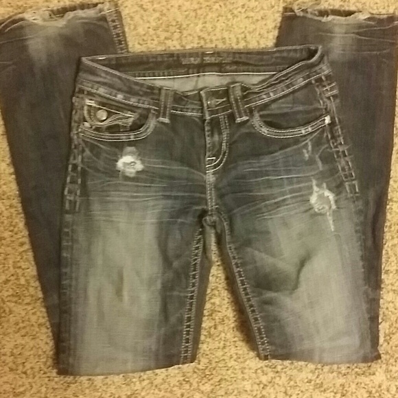 Mek denim jeans size 29 inseam is 34