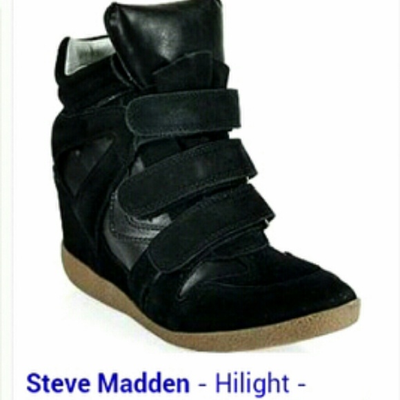 SOLD steve madden wedge highlight sneaker - Picture 1 of 1