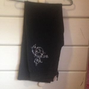 BCBG black sweats - black drawstring size l