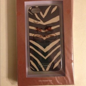 Zebra Print Coach Case for IPhone 5/5s
