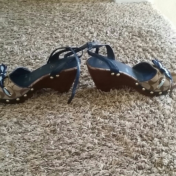 SOLD!!!   Authentic Coach Sandals - Picture 2 of 4