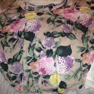 Floral print h&m shirt