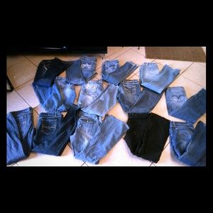Jeans size 15 diff brands...