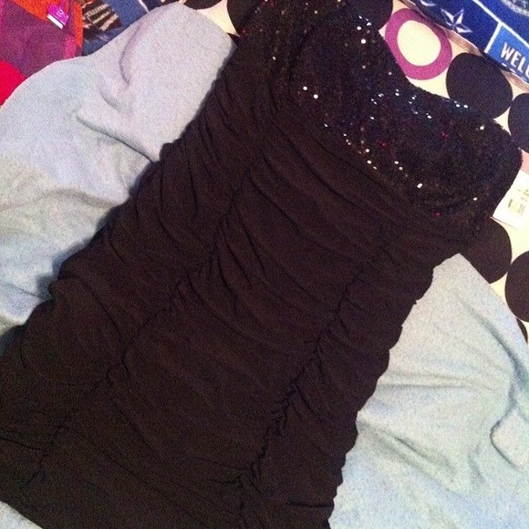 Short Black Dress w/ Sequins