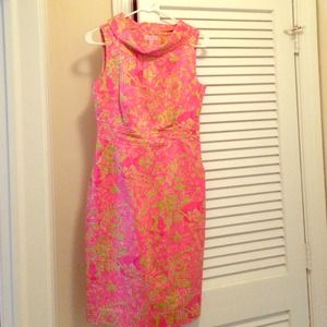 Pink and green lilly pulitzer dress size 2